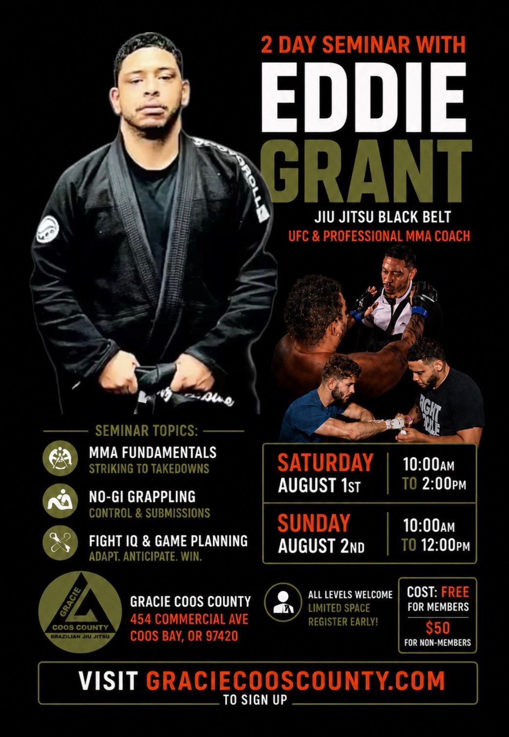 Eddie Grant 2-Day MMA & No-Gi Seminar