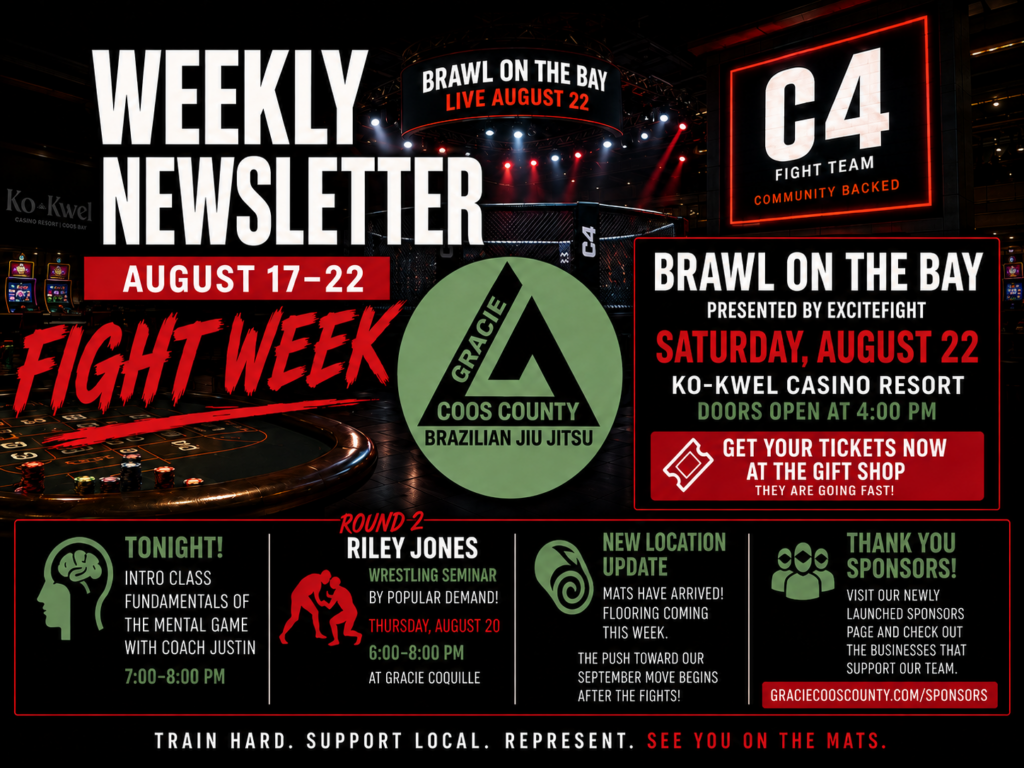 August 17–22 —&nbsp;FIGHT WEEK
